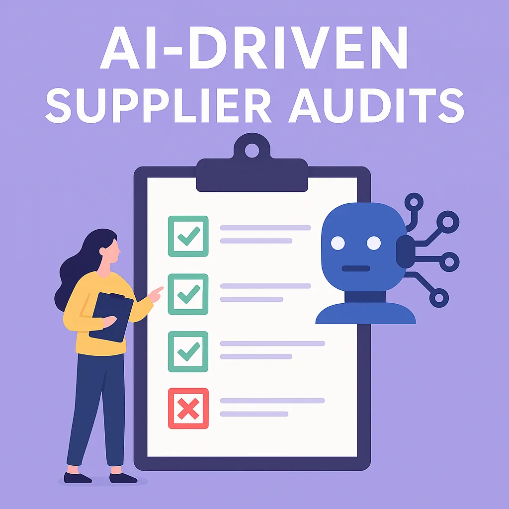 AI-driven summarization of supplier audit data for a biotech company