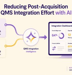 AI-assisted QMS alignment after a biotech acquisition